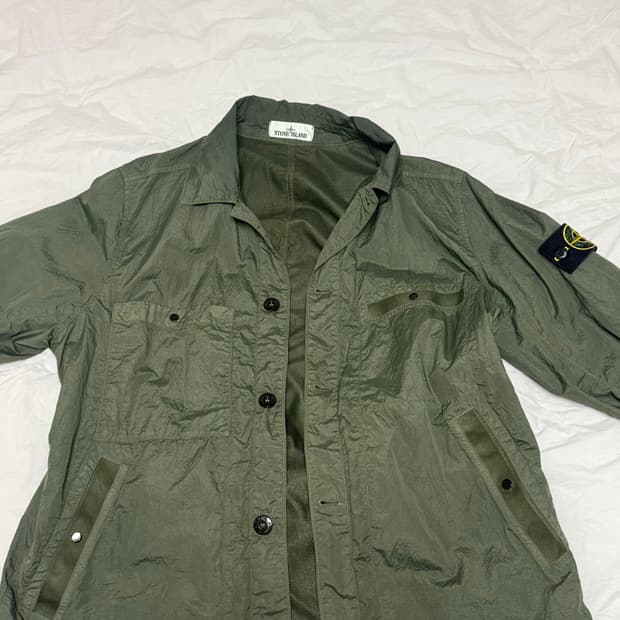 (xL)스톤아일랜드 나일론 시어서커 자켓