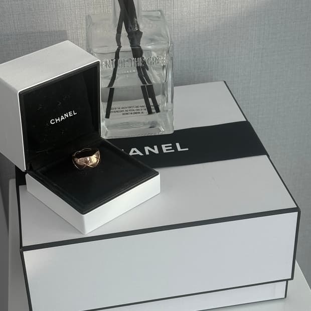 Chanel 코코크러쉬 반지 [ 베이지골드 55 ]