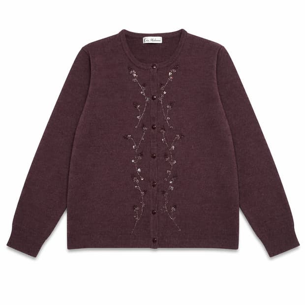 JPN 90s 일본 빈티지 y2k 모리걸 플라워 자수 비즈 디테일 가디건