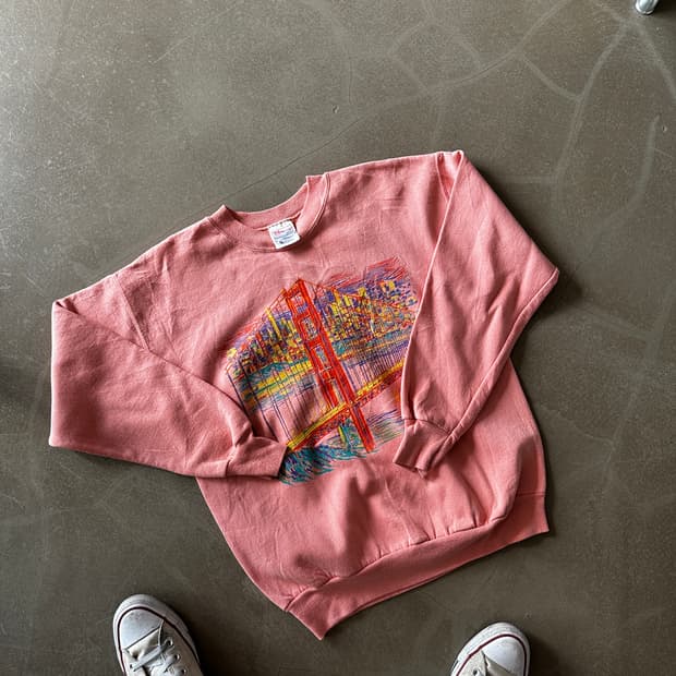 90s Hanes San Francisco 그래픽 스웻셔츠