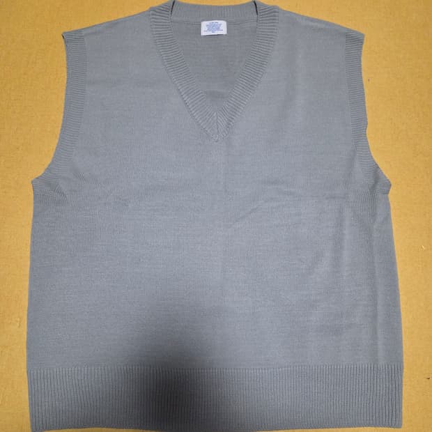 LETTER COMO 그레이 니트 조끼 L
