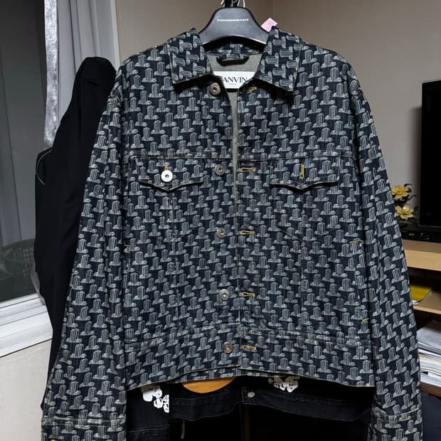 랑방 모노그램 데님자켓