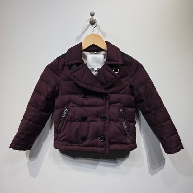 버버리 칠드런 여아 퀼팅 다운 패딩 자켓