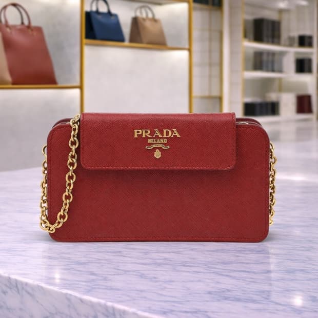 [A급] 프라다 사피아노 WOC 크로스백 판매합니다!!!