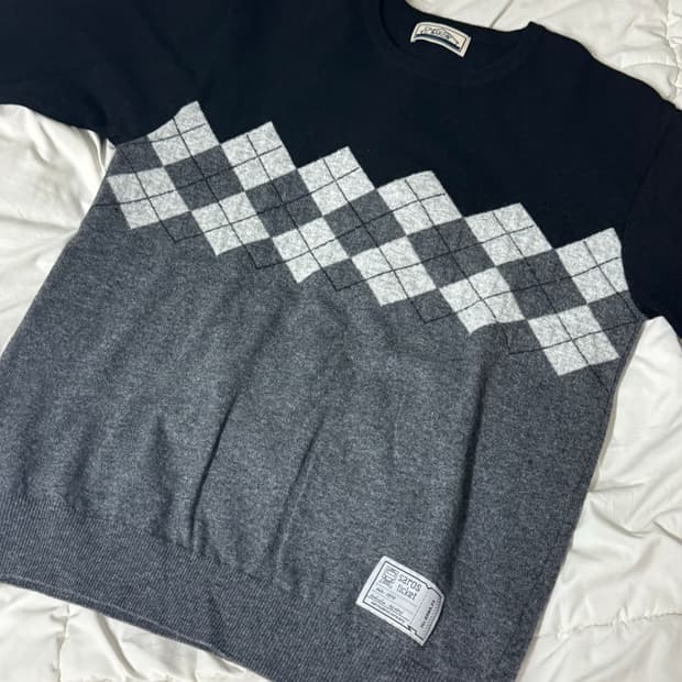 saros 아가일 니트 블랙 [2]