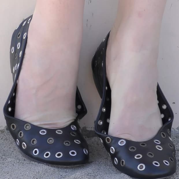 [36,37]기마구아스 아일렛 발레리나 슈즈/블랙