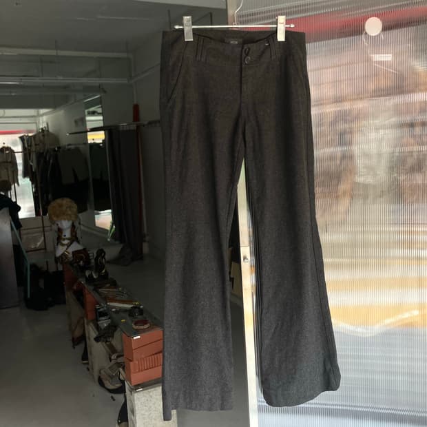 울모직 부츠컷 슬랙스 