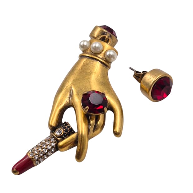 05s 마크제이콥스 엔틱 핸드 루비 귀걸이 세트