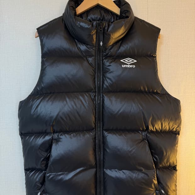 [95]엄브로 덕다운 패딩 조끼 블랙