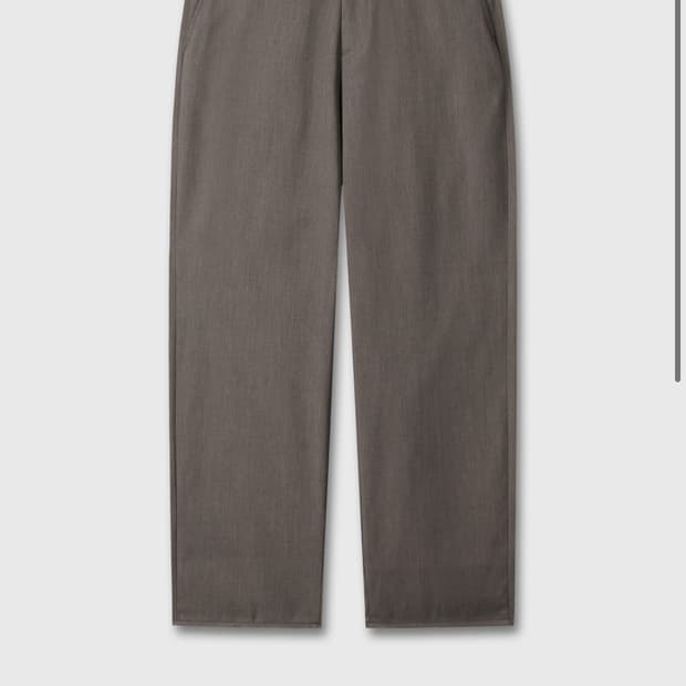 Rim trousers(Dust brown)*semi tapered