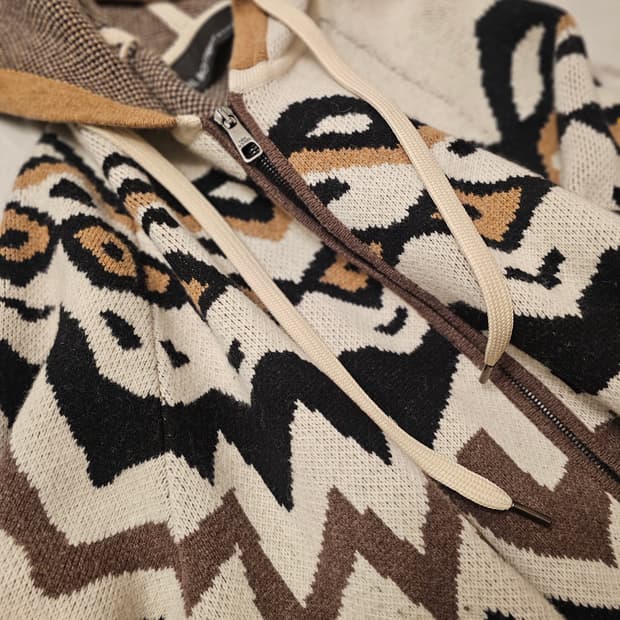 닐바렛 울 스웨터 후드  XL