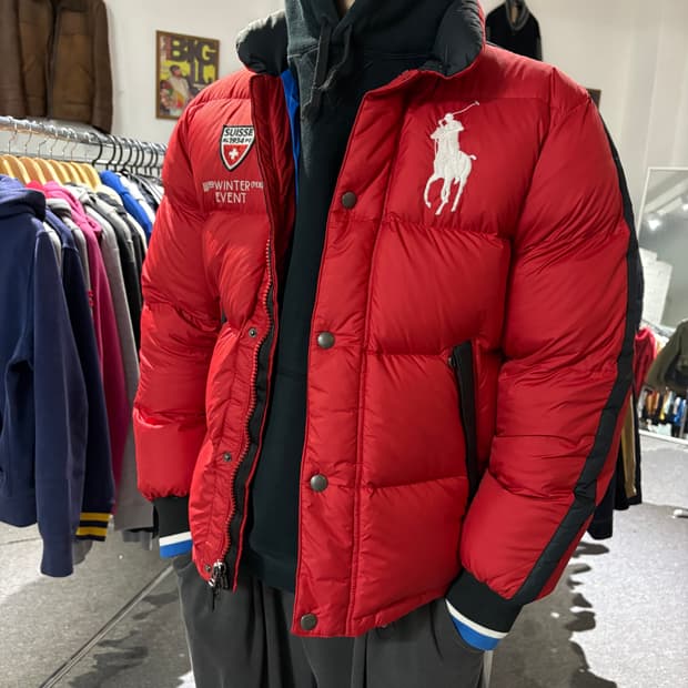 폴로 빅포니 스위스 패딩 자켓