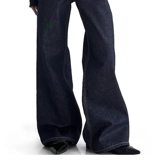 릿킴 NONFADE FLARE RAW JEANS