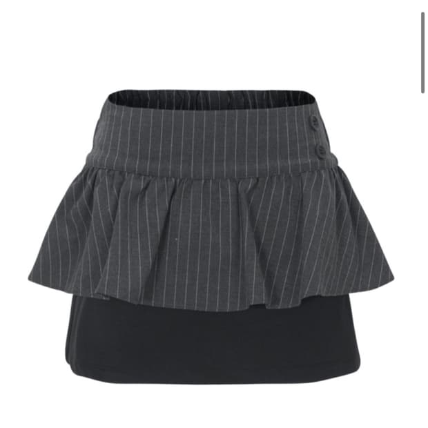 벨리아르 스트라이프 스커트 팬츠