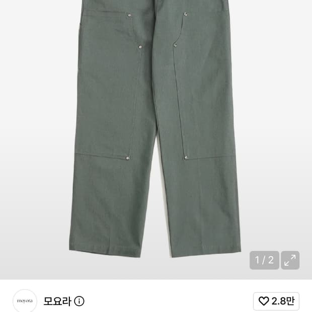 디스코드사운드 더블 니 카펜터 팬츠[그레이] M
