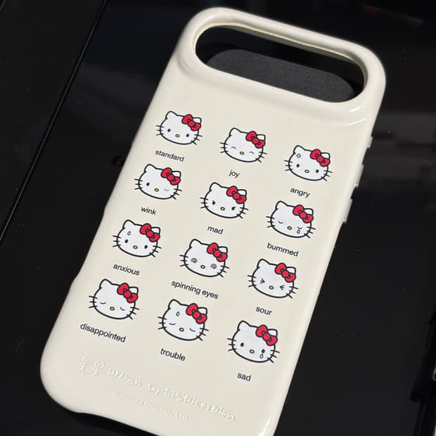 한정판 어반소피스티케이션 산리오 키티 케이스 더티스 클리시어 스투시