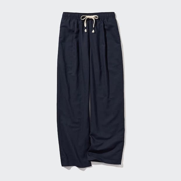 UNIQLO 린넨 블렌드 이지 트라우저