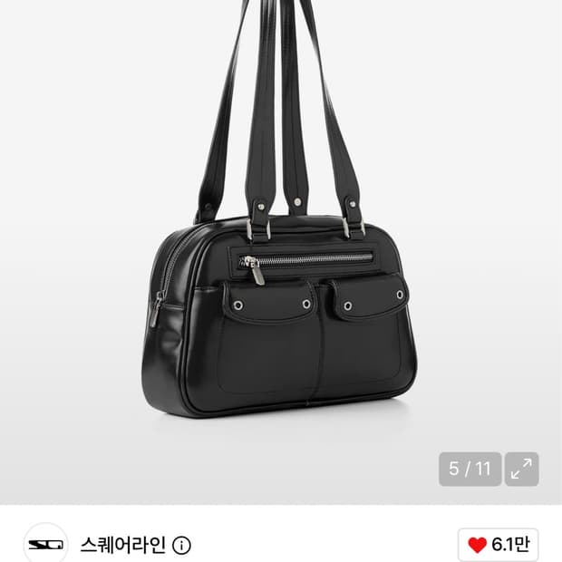 스퀘어라인 숄더백
