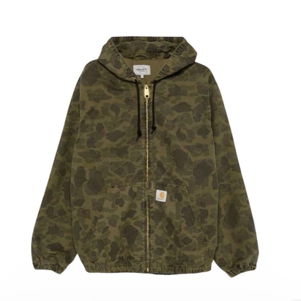 칼하트 WIP 칼하트윕 덕 액티브 자켓 카모 덕 그린 L