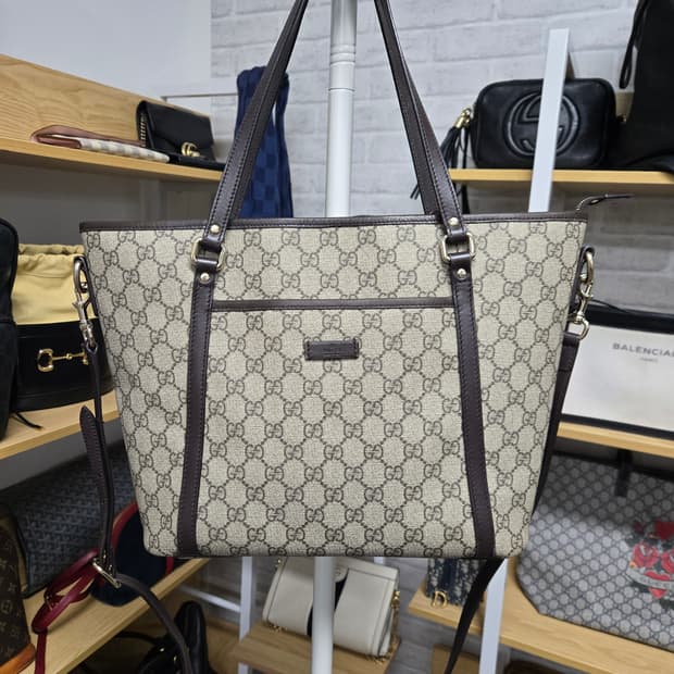 [특가][정품]구찌 시그니처 토트 숄더백