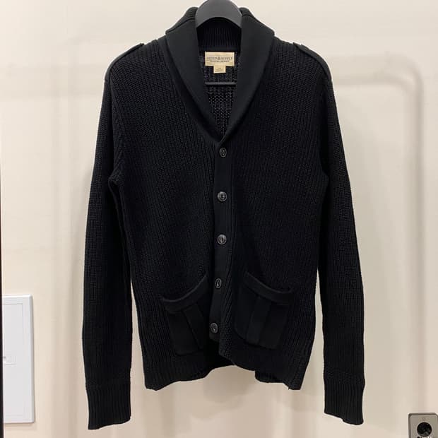 데님앤서플라이 랄프로렌 숄카라 견장 포켓 가디건