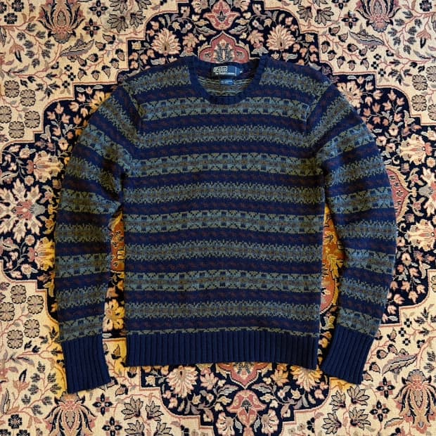 폴로 랄프로렌 페어아일 니트 100