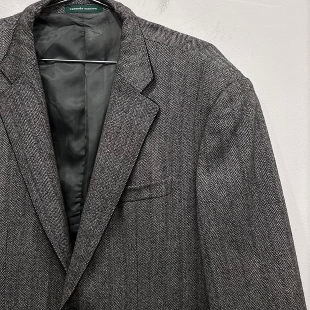 코모도스퀘어 울 헤링본 클래식 투버튼 블레이져