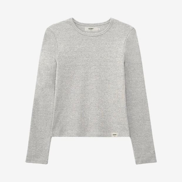 글로니 G classic long  sleeve 멜란지 그레이