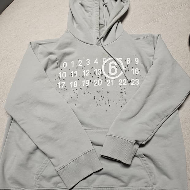 MM6 메종 마르지엘라 빈티지 후드티 L