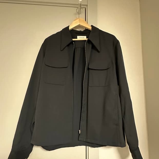 르메르 라이트 블루종 블랙 48