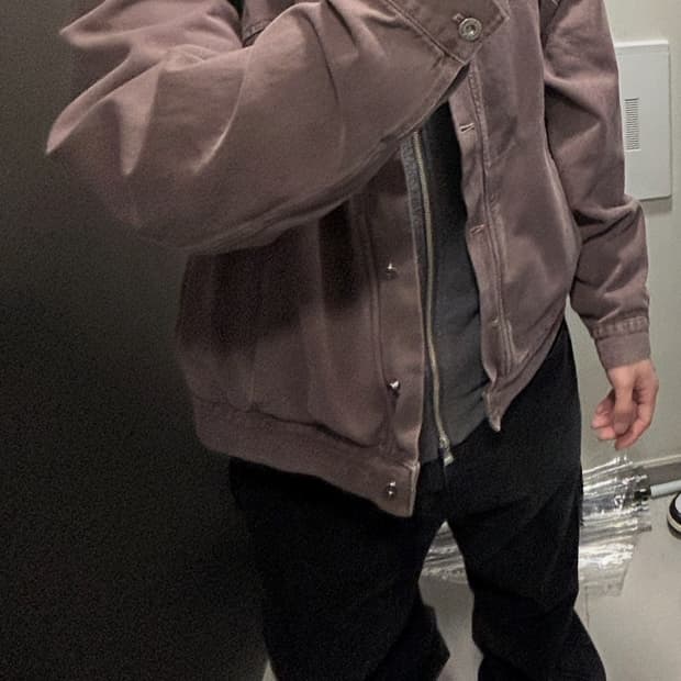 Mischief 로즈 브라운 트러커 자켓 L