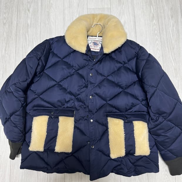 VDR 퀼팅 자켓 네이비 XL