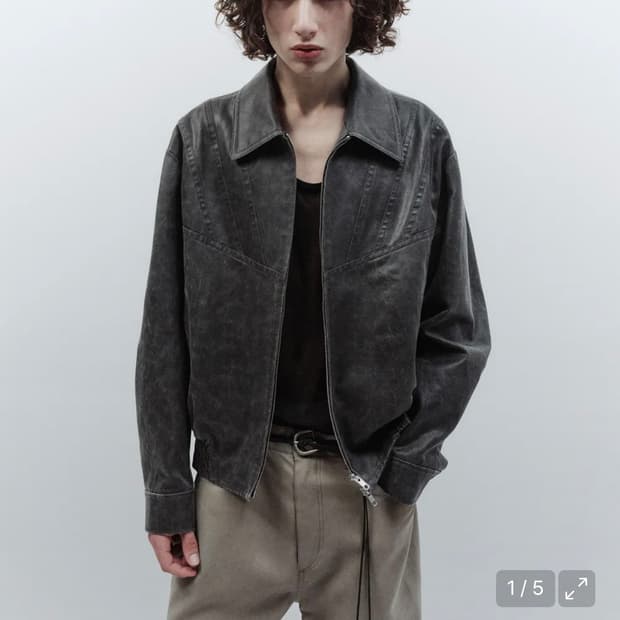 인사일런스 에코레더 크롭자켓(L)