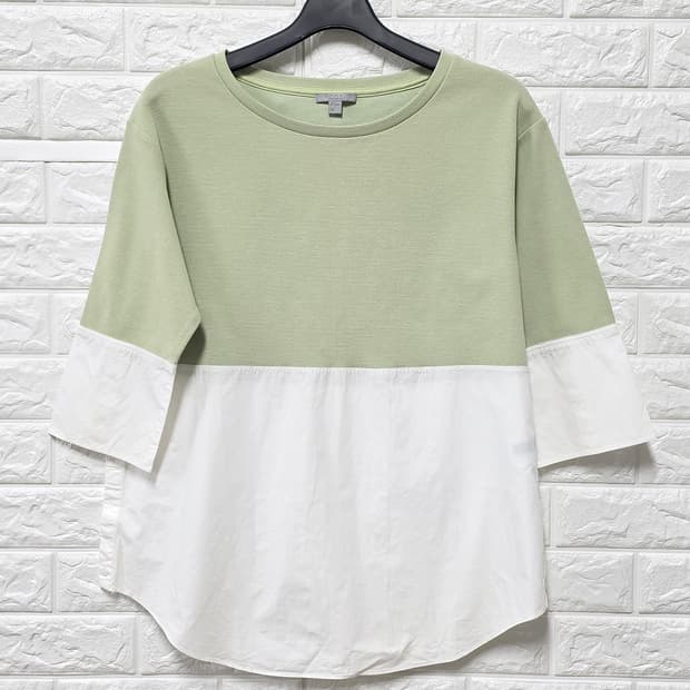 택포// L 코스 COS 컬러 블록 티셔츠 