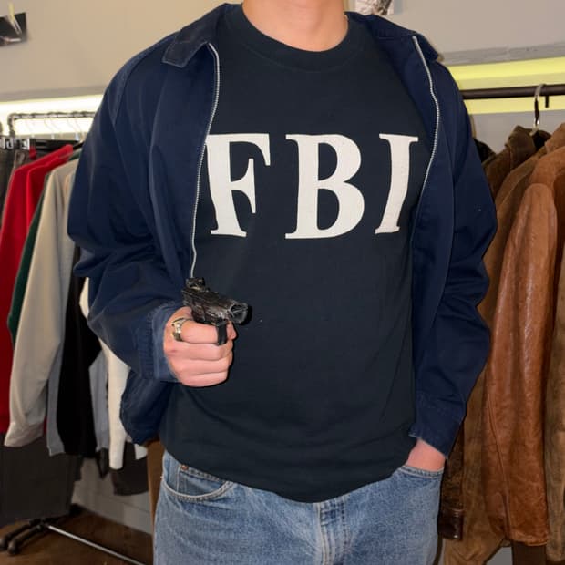 90’s FBI Anvil American culture T-shirt 