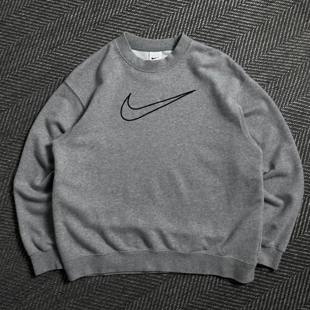 나이키 빅스우시 로고 그레이 스웻 맨투맨o 4940