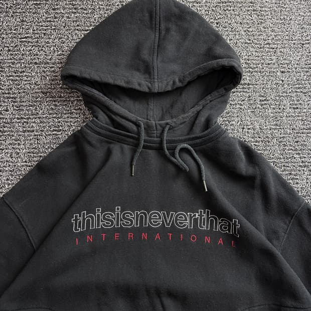 디스이즈네버댓 아치로고 해비코튼 후디 3443