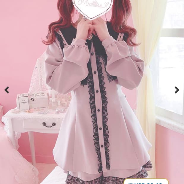 마즈 연보라 투피스 셋업 블라우스 셔츠 스커트 팬츠 세트 지뢰계 양산형