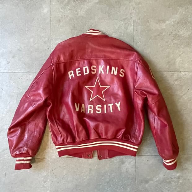 Redskins Leather Varsity Jacket