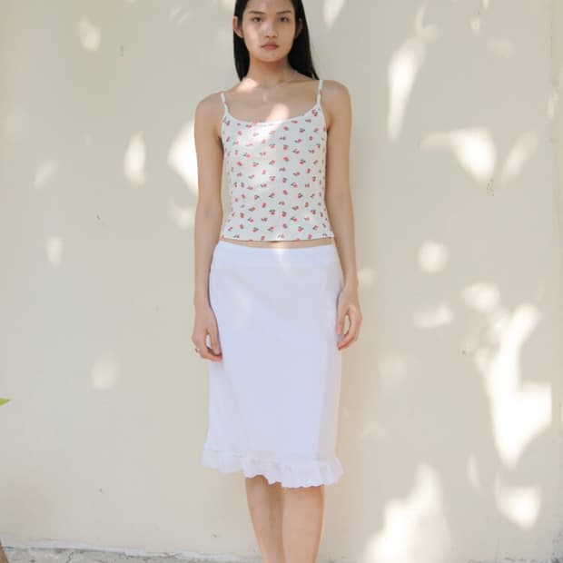 누아누 Vala Skirt_White