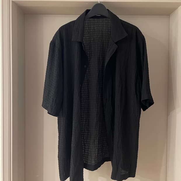 자라 반팔 셔츠 블랙 XL