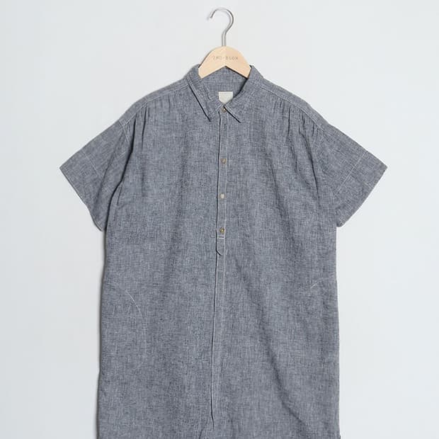 SEA SKY WIND Linen Blend Shirt One-Piece