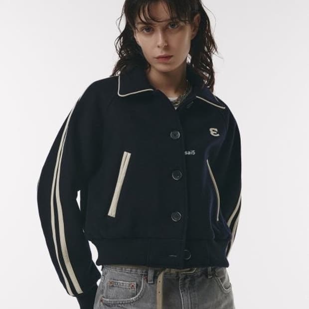 도프셉 울 로고 바시티 자켓