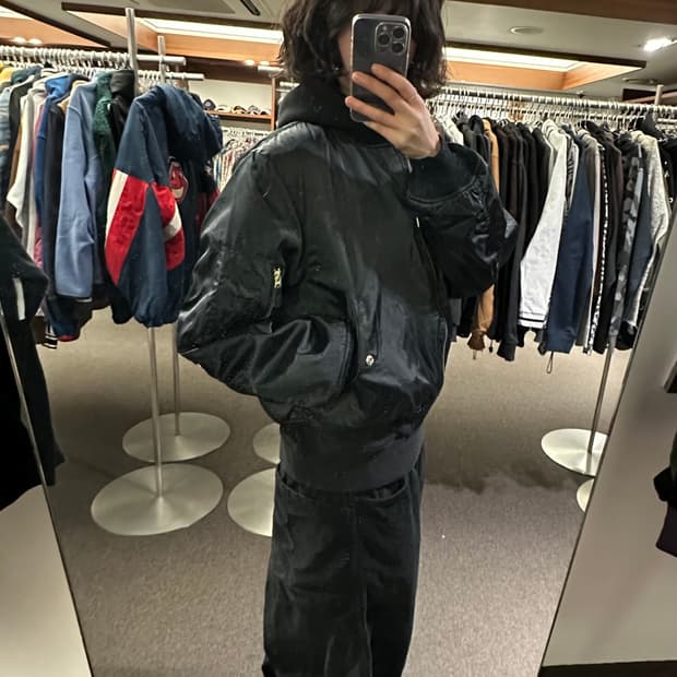 M)Turkey Bear 70s 빈티지 리버시블 항공점퍼 (Talon)