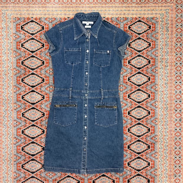 타미힐피거 데님 버튼 원피스 여성8