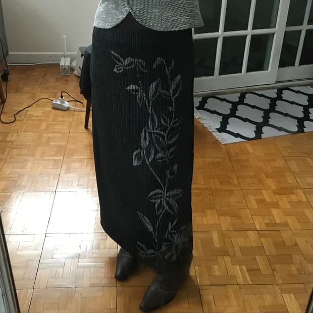 vintage pattern skirt