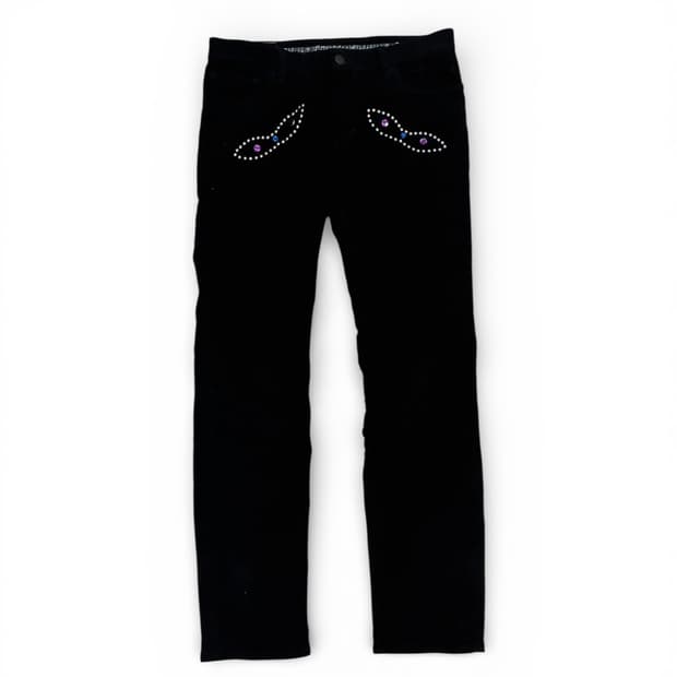 넘버나인 02 스터드 밸루어 사틴바지