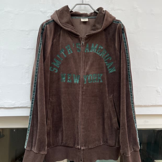 Smith s American 벨벳 투웨이 후드집업 [Women M]