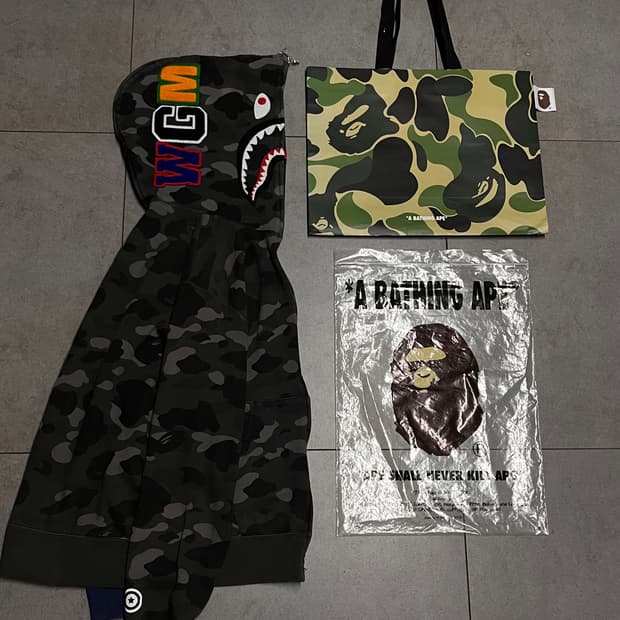 베이프 세퍼레이트 아수라 청계 흑계 샤크 후드집업