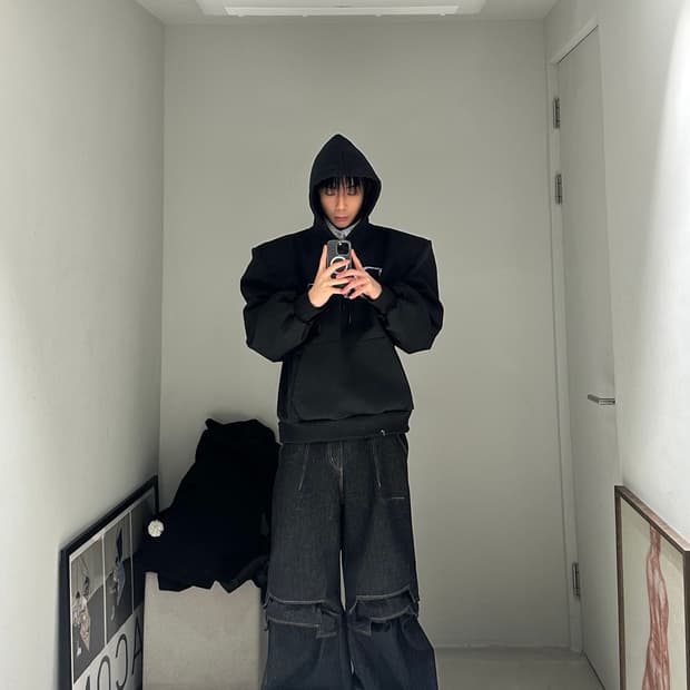 베르크라흐트 생지 더블 니 팬츠